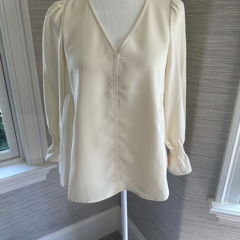New Cream Colored Tuckernuck Blouse